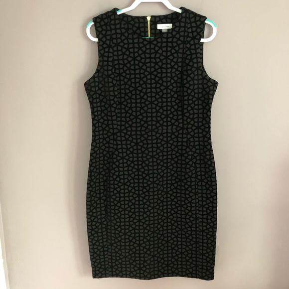 Calvin Klein Dresses & Skirts - Calvin Klein Black Sleeveless Sheath Midi Dress 14